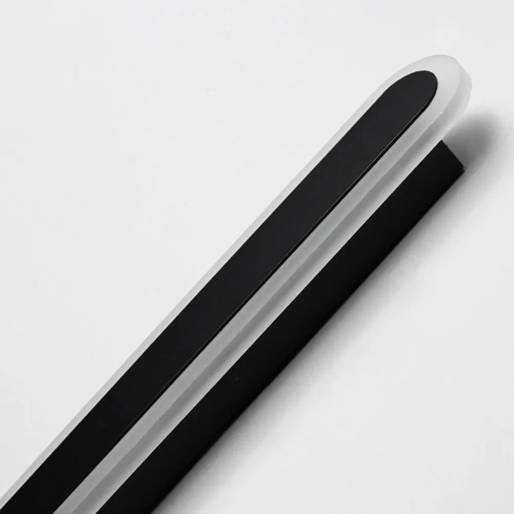 Waterproof LED Sconce Elongated Wall Mount Fixture for Exterior & Interior Spaces – Indoor Outdoor Lighting – Black Metal Acrylic Diffuser | Thomler