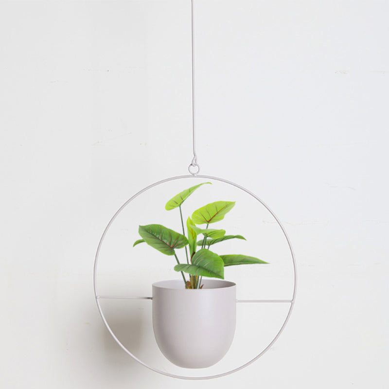 Hanging Metal Planter Pots – Geometric Wall-Mounted Indoor Planters for Succulents, Herbs & Flowers – Scandinavian Minimalist Home Decor | Thomler