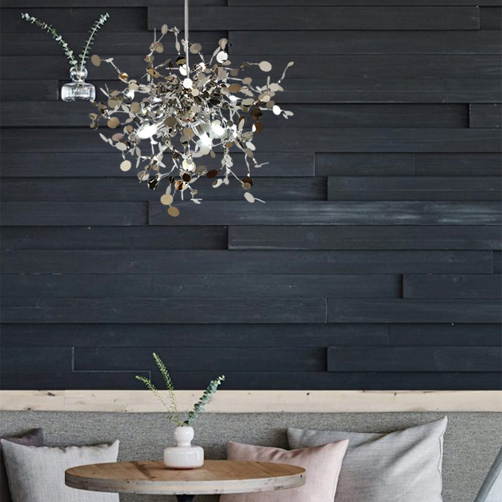 Pendant Light Metal Sputnik Adjustable Chain Gold Silver Dining Room Living Room Chandelier LED G9 Ceiling Fixture | Thomler
