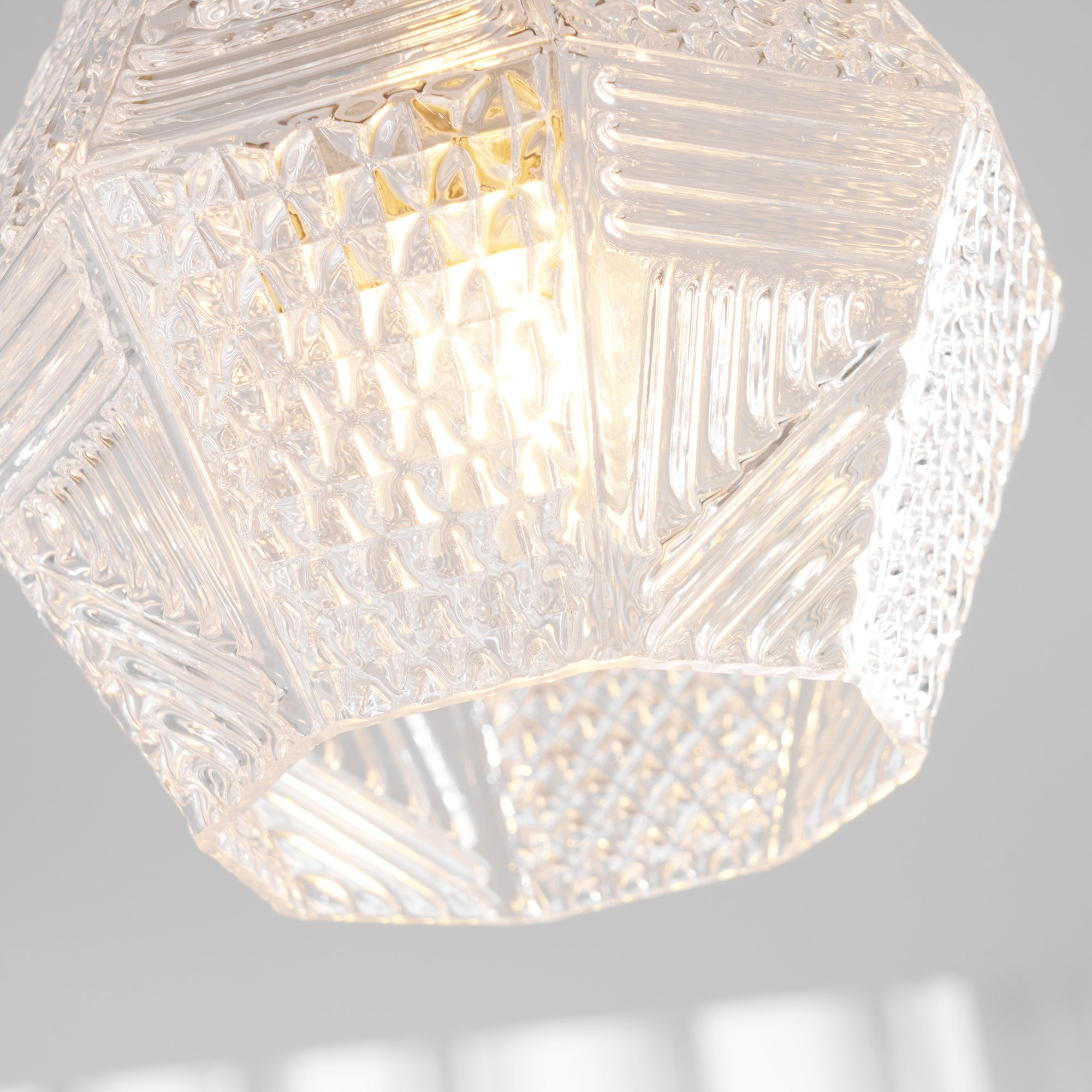 Ceiling Light Brass Diamond Cut 5.9 in Indoor Dining Room Living Room Bedroom Fixture Decorative Pendant | Thomler