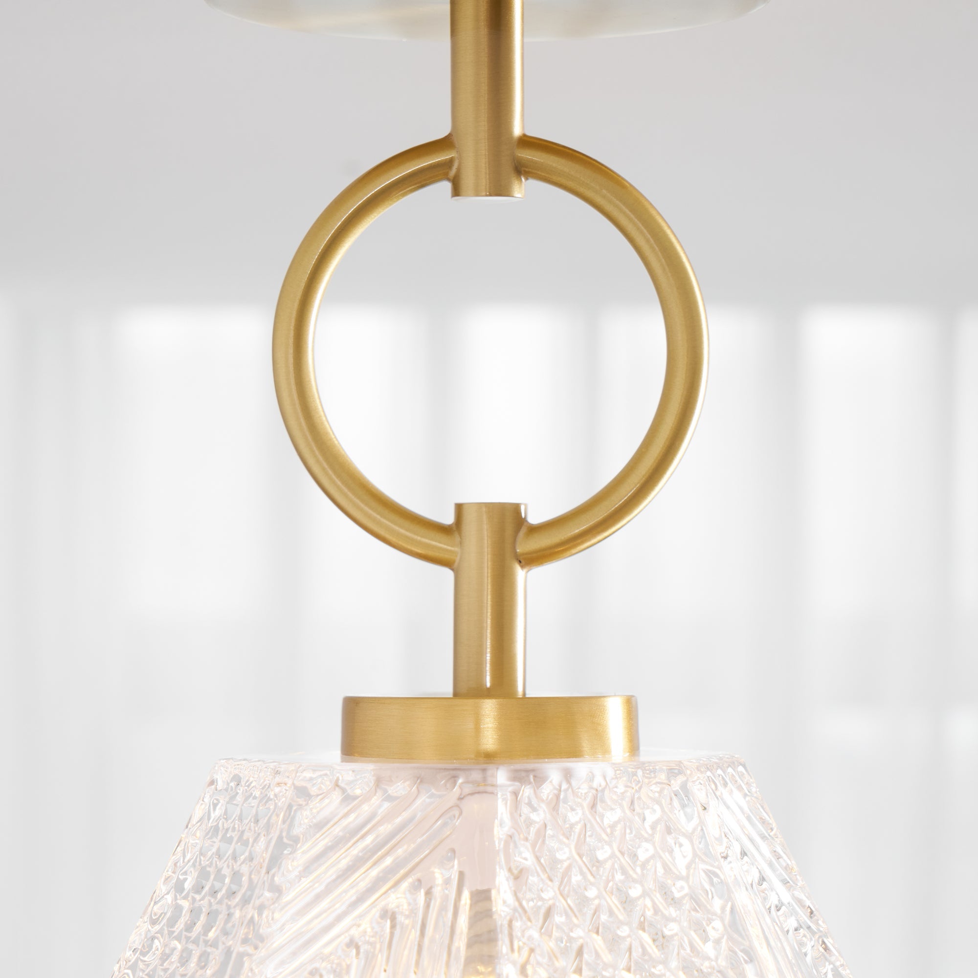 Ceiling Light Brass Diamond Cut 5.9 in Indoor Dining Room Living Room Bedroom Fixture Decorative Pendant | Thomler