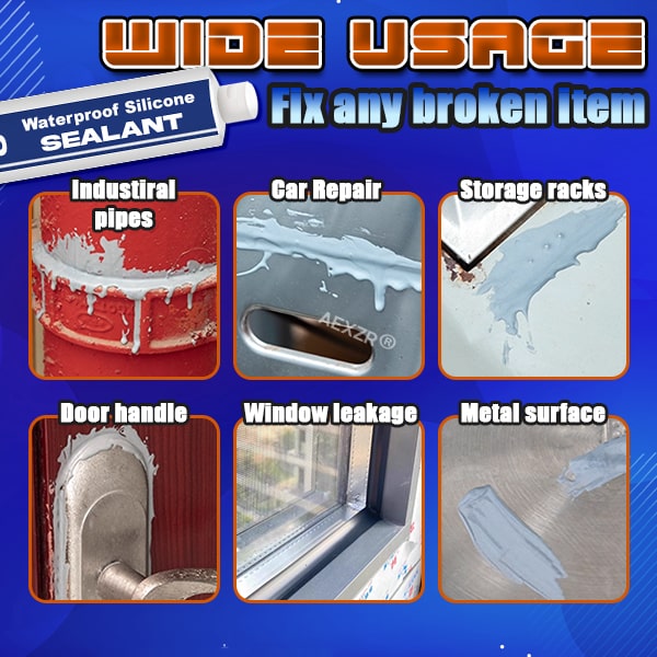 Waterproof Silicone Sealant | Weather-Resistant Flexible Joint Compound for Indoor & Outdoor Use | Multi-Surface Adhesion | Thomler