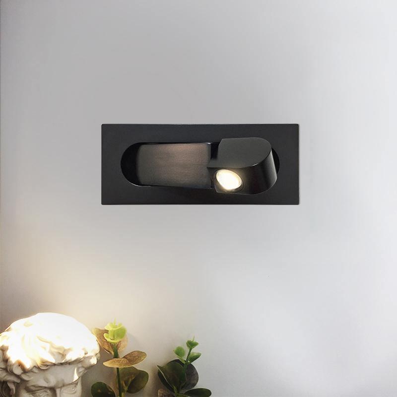 Adjustable LED Bedside Reading Light Wall Mount with Push Button Control – Space-Saving Swing Arm Design in Multiple Finishes | Thomler