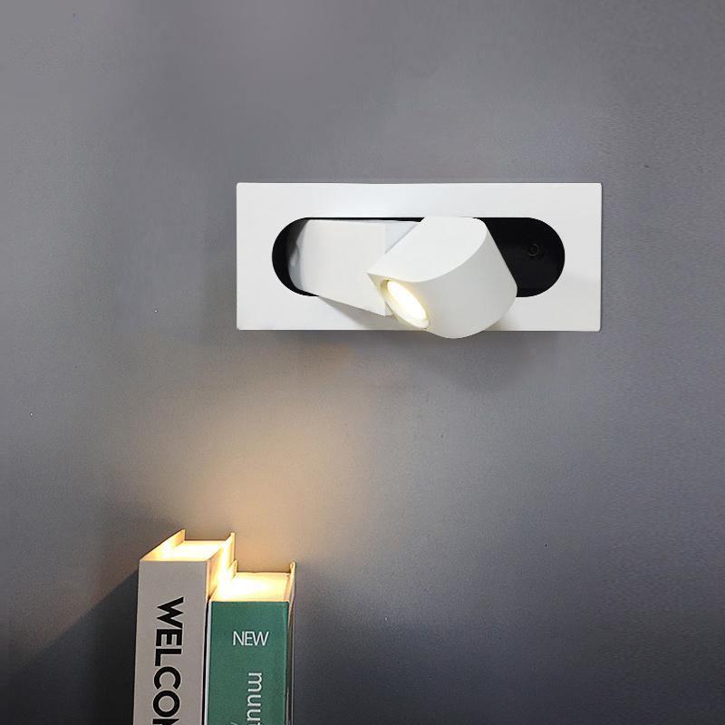 Adjustable LED Bedside Reading Light Wall Mount with Push Button Control – Space-Saving Swing Arm Design in Multiple Finishes | Thomler