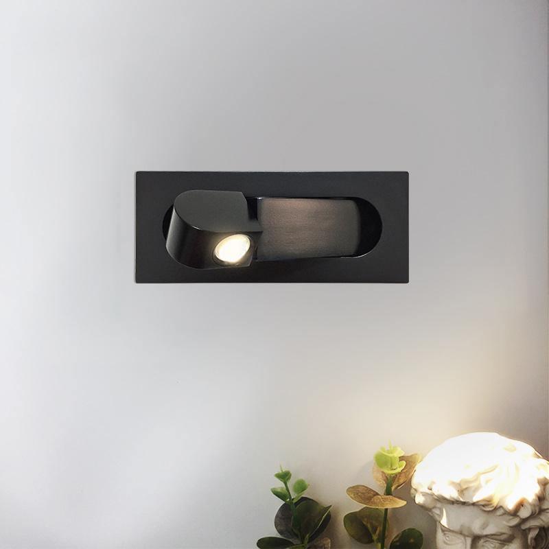 Adjustable LED Bedside Reading Light Wall Mount with Push Button Control – Space-Saving Swing Arm Design in Multiple Finishes | Thomler