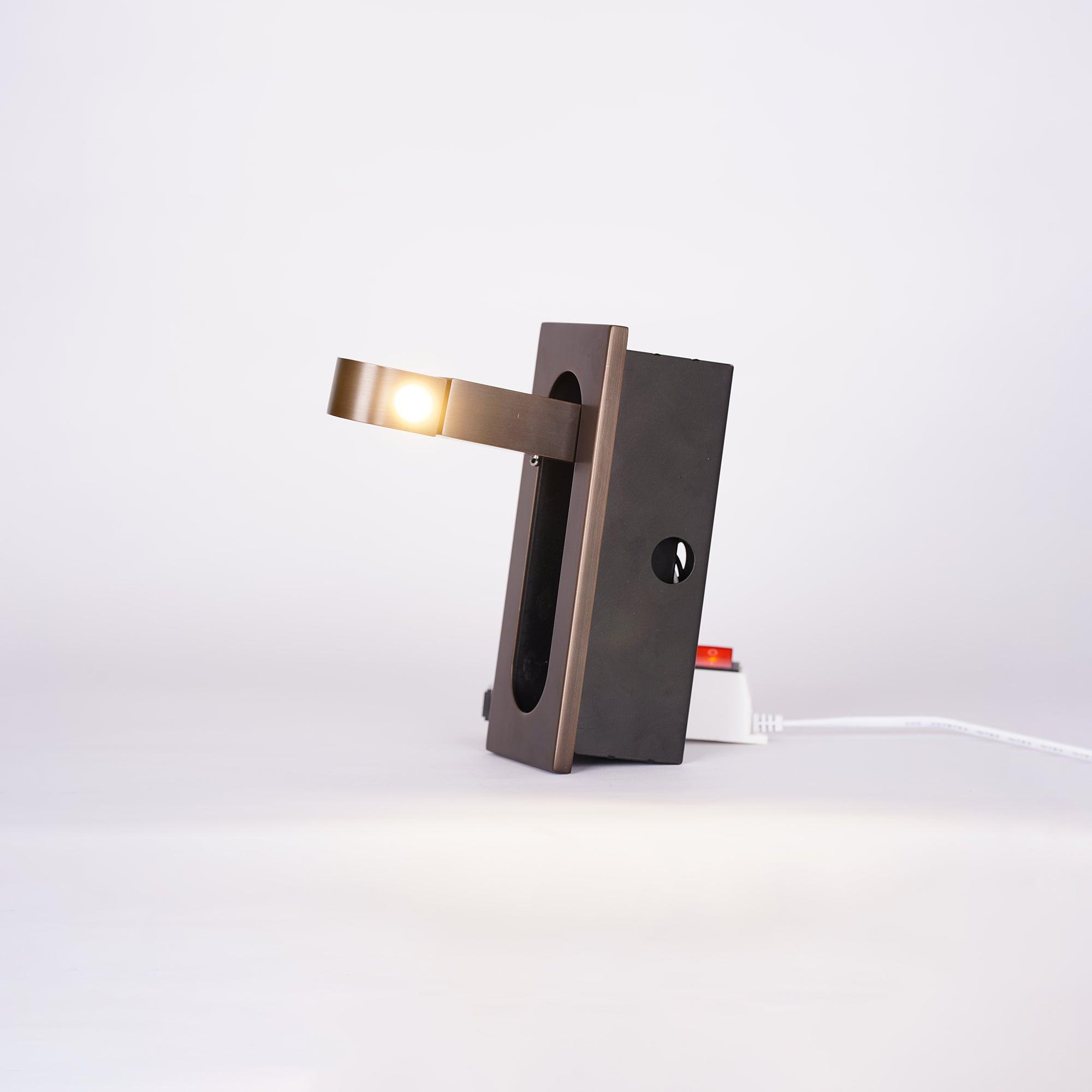 Adjustable LED Bedside Reading Light Wall Mount with Push Button Control – Space-Saving Swing Arm Design in Multiple Finishes | Thomler