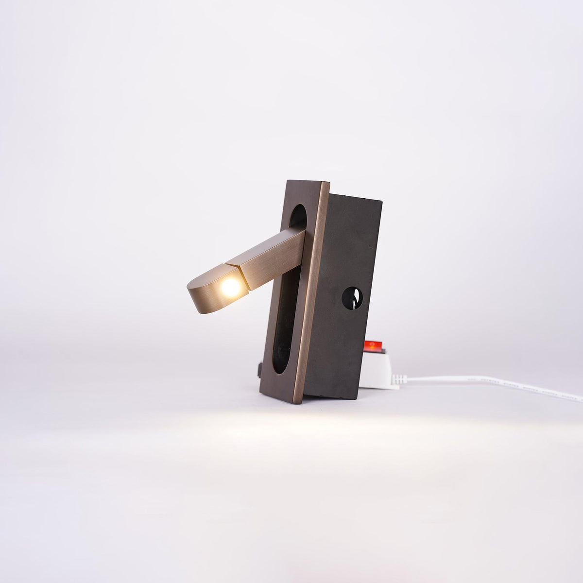 Adjustable LED Bedside Reading Light Wall Mount with Push Button Control – Space-Saving Swing Arm Design in Multiple Finishes | Thomler