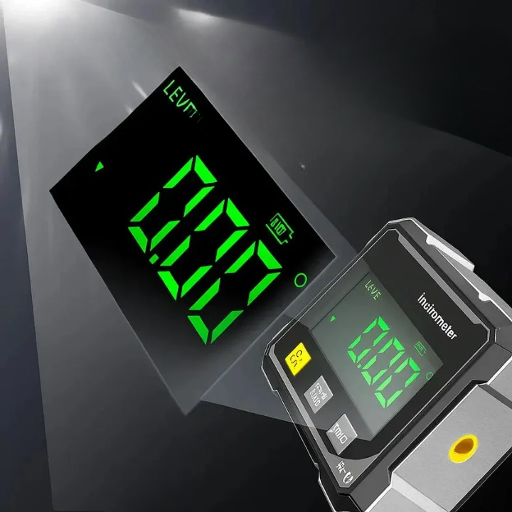 Laser Angle Finder with Magnetic Base ±0.2° Precision Digital Level Gauge Inclinometer Bevel Tool for Carpentry Metalwork Renovations | Thomler