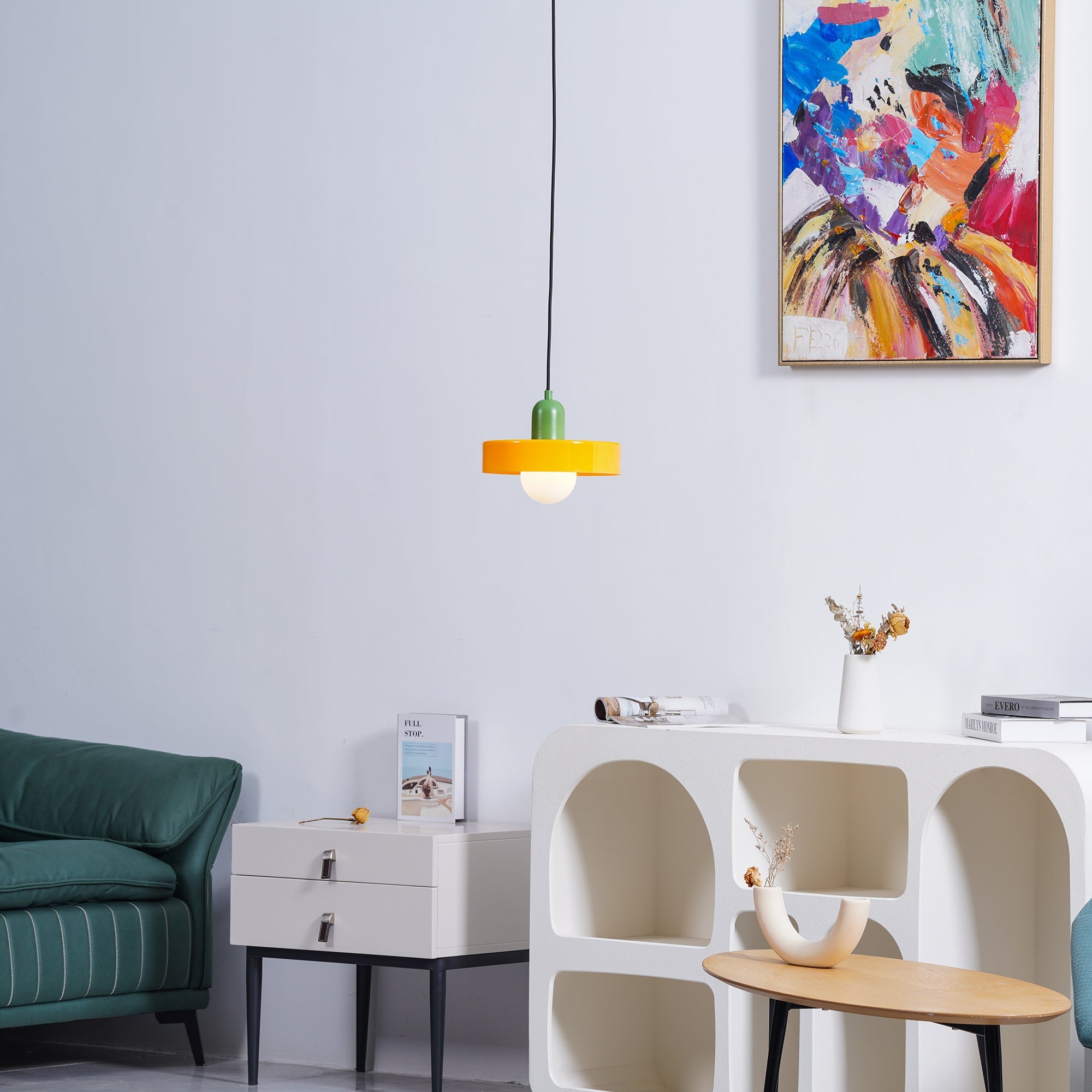 Ceiling Light Glass 9.8 in Ambient Indoor LED Dining Room Living Room Fixture | Thomler