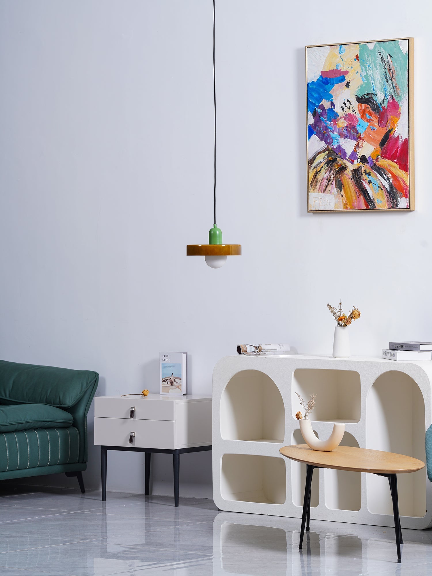 Ceiling Light Glass 9.8 in Ambient Indoor LED Dining Room Living Room Fixture | Thomler