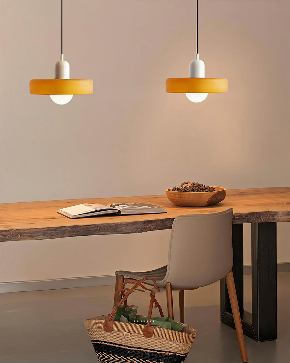 Ceiling Light Glass 9.8 in Ambient Indoor LED Dining Room Living Room Fixture | Thomler