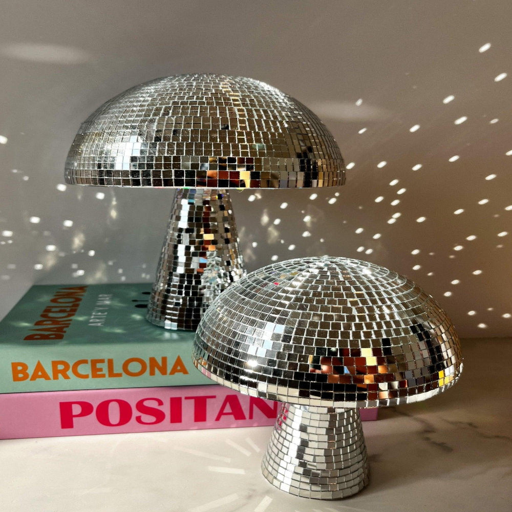 Disco Ball Mushroom Lamp Retro LED Reflective Light for Parties Bedrooms Living Rooms Home Decor Tabletop Accent Piece | Thomler
