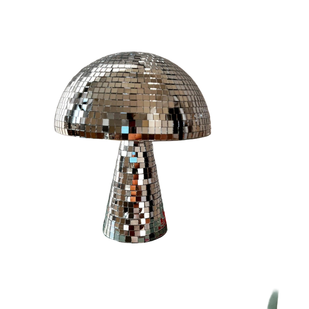 Disco Ball Mushroom Lamp Retro LED Reflective Light for Parties Bedrooms Living Rooms Home Decor Tabletop Accent Piece | Thomler