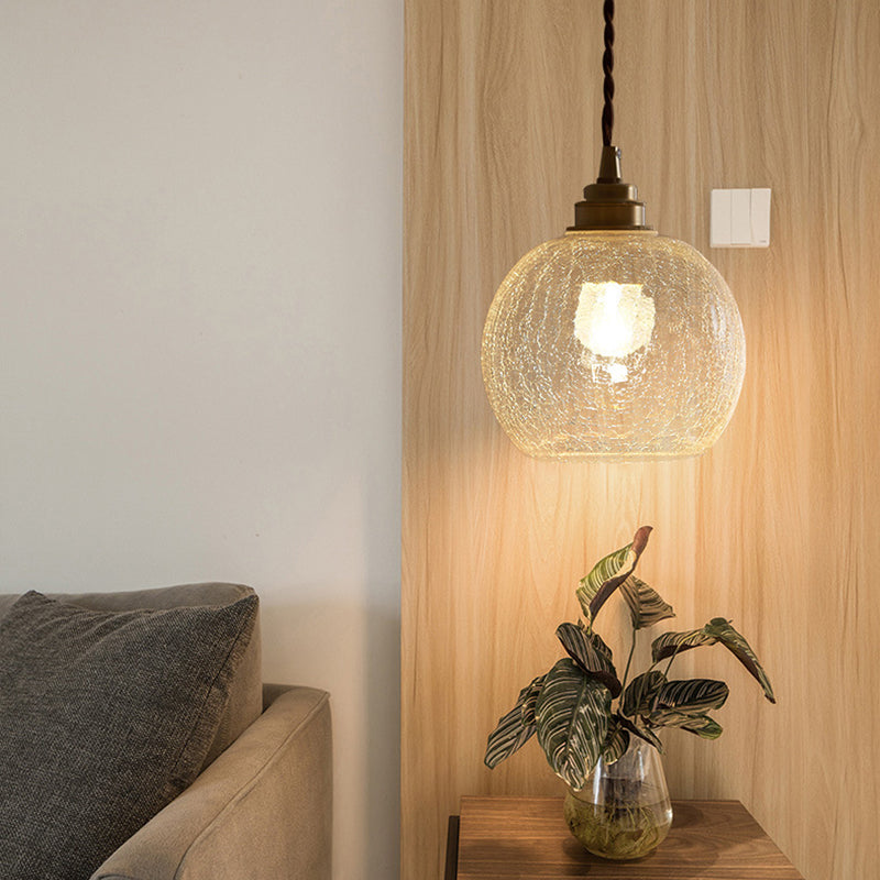 Pendant Light Crystal Glass 15.0 cm Scandinavian Dining Room Kitchen Island Hanging Ceiling Lamp E27 Retro Living Room | Thomler
