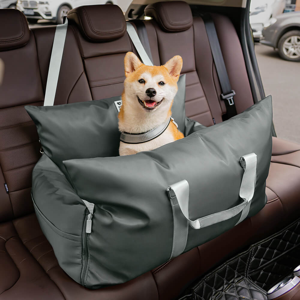 Portable Pet Carrier Booster Seat with Safety Harness and Washable Cover for Small Dogs | Thomler