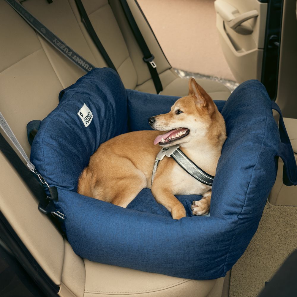 Portable Pet Carrier Booster Seat with Safety Harness and Washable Cover for Small Dogs | Thomler