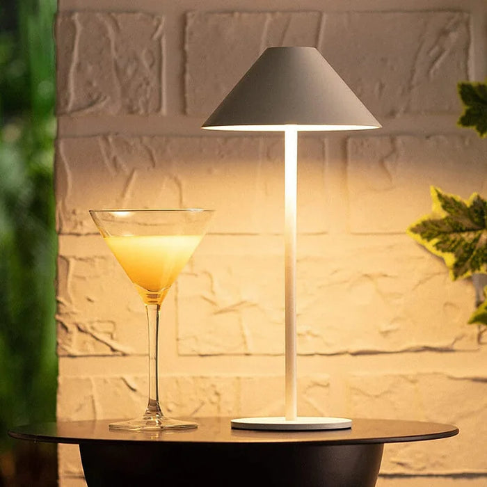 Portable Rechargeable LED Accent Lamp with Touch Dimmer for Home Patio Bedroom Living Room Desk Nightstand Battery-Operated Cordless | Thomler