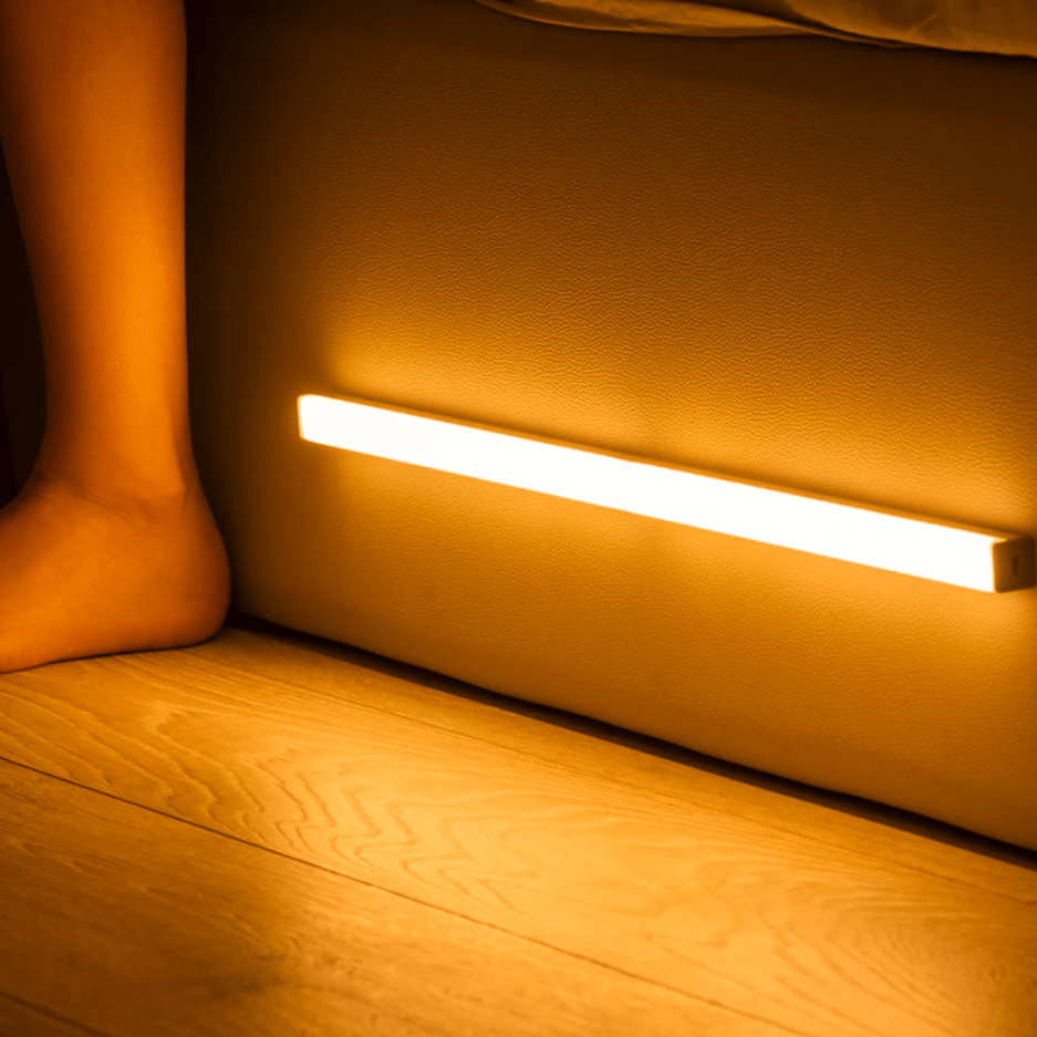 Motion-Activated LED Under Cabinet Light Bar – Battery or USB Powered Wireless Stick-On Lighting for Closets, Pantries & Drawers | Thomler