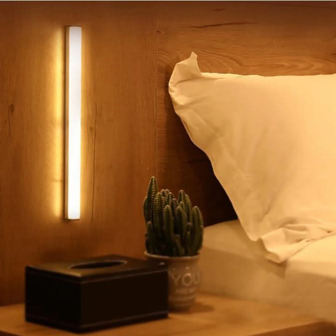 Motion-Activated LED Under Cabinet Light Bar – Battery or USB Powered Wireless Stick-On Lighting for Closets, Pantries & Drawers | Thomler