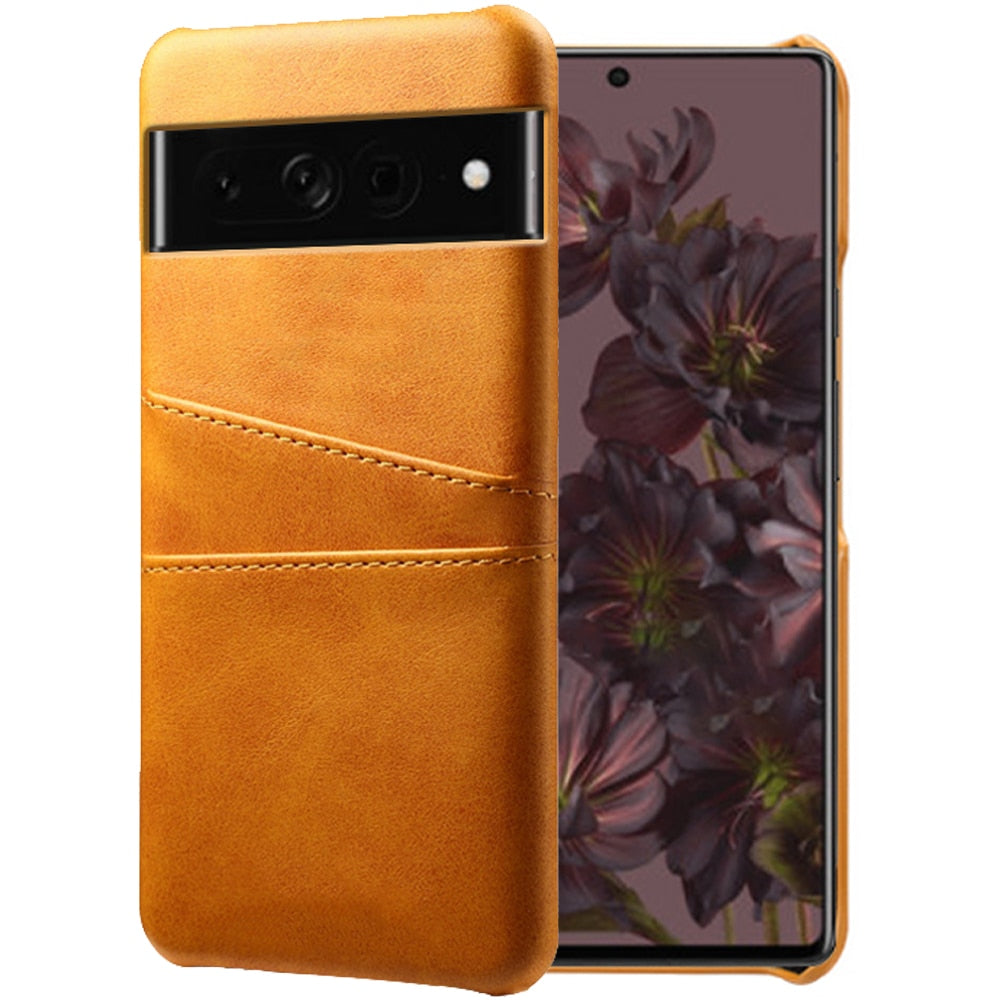Phone Wallet Case with Two Card Slots for Google Pixel – Leather-Look Protective Cover with Raised Edges & Precise Cutouts | Thomler