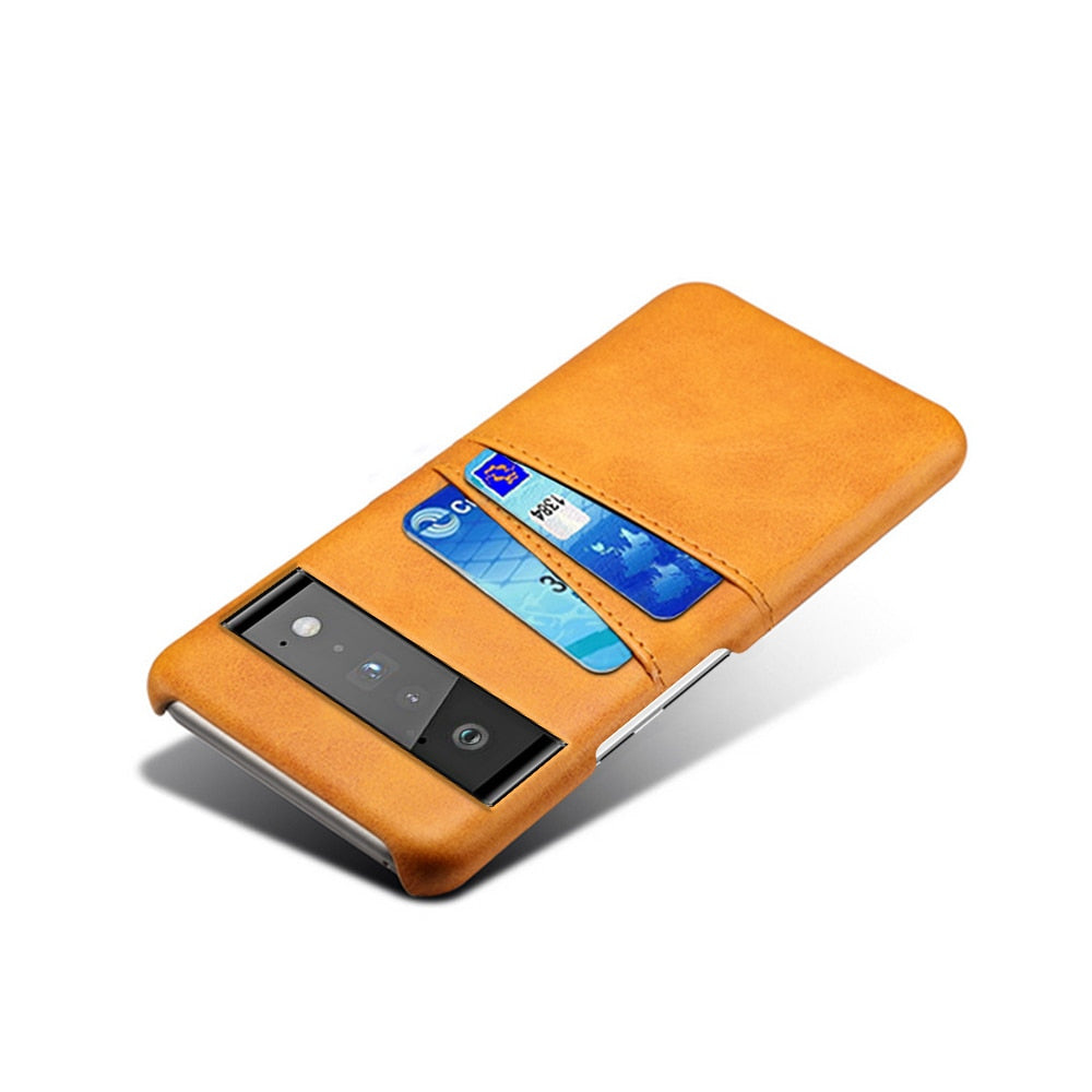Phone Wallet Case with Two Card Slots for Google Pixel – Leather-Look Protective Cover with Raised Edges & Precise Cutouts | Thomler