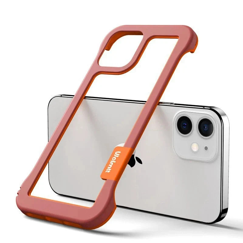 Two-Tone Protective Edge Guard Case for iPhone 12-17 All Models Anti-Scratch Open-Back Design Slim Fit Cover for Pro Max Air 16 15 14 | Thomler