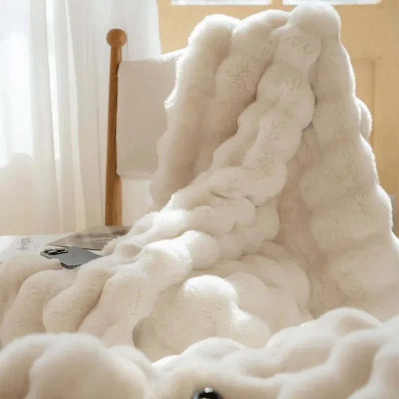 Plush Double-Sided Fleece Throw Blanket – Soft Polyester Layer for Couch, Sofa & Bedroom Use – Machine Washable in Multiple Sizes | Thomler