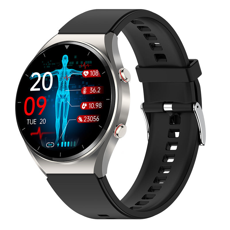Health Smartwatch with Blood Glucose Monitor ECG Heart Rate Tracker Blood Pressure Sensor for Fitness Wellness Daily Use Men Women | Thomler