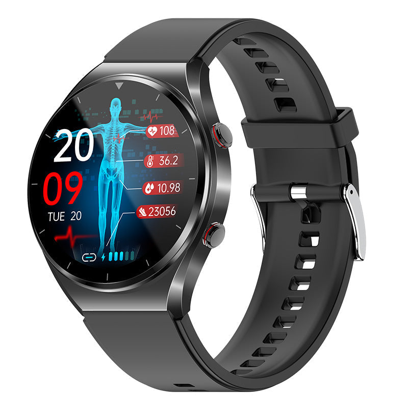 Health Monitoring Smartwatch with Glucose Tracker, Heart Rate, ECG, Blood Pressure & HRV Sensor for Daily Wellness & Fitness | Thomler