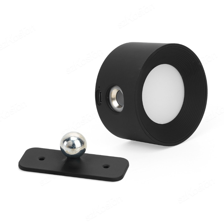 Rechargeable Magnetic Wall Sconce with 360° Swivel Head – Dimmable LED Light, Touch or Remote Control, Cordless Design for Bedroom, Living | Thomler