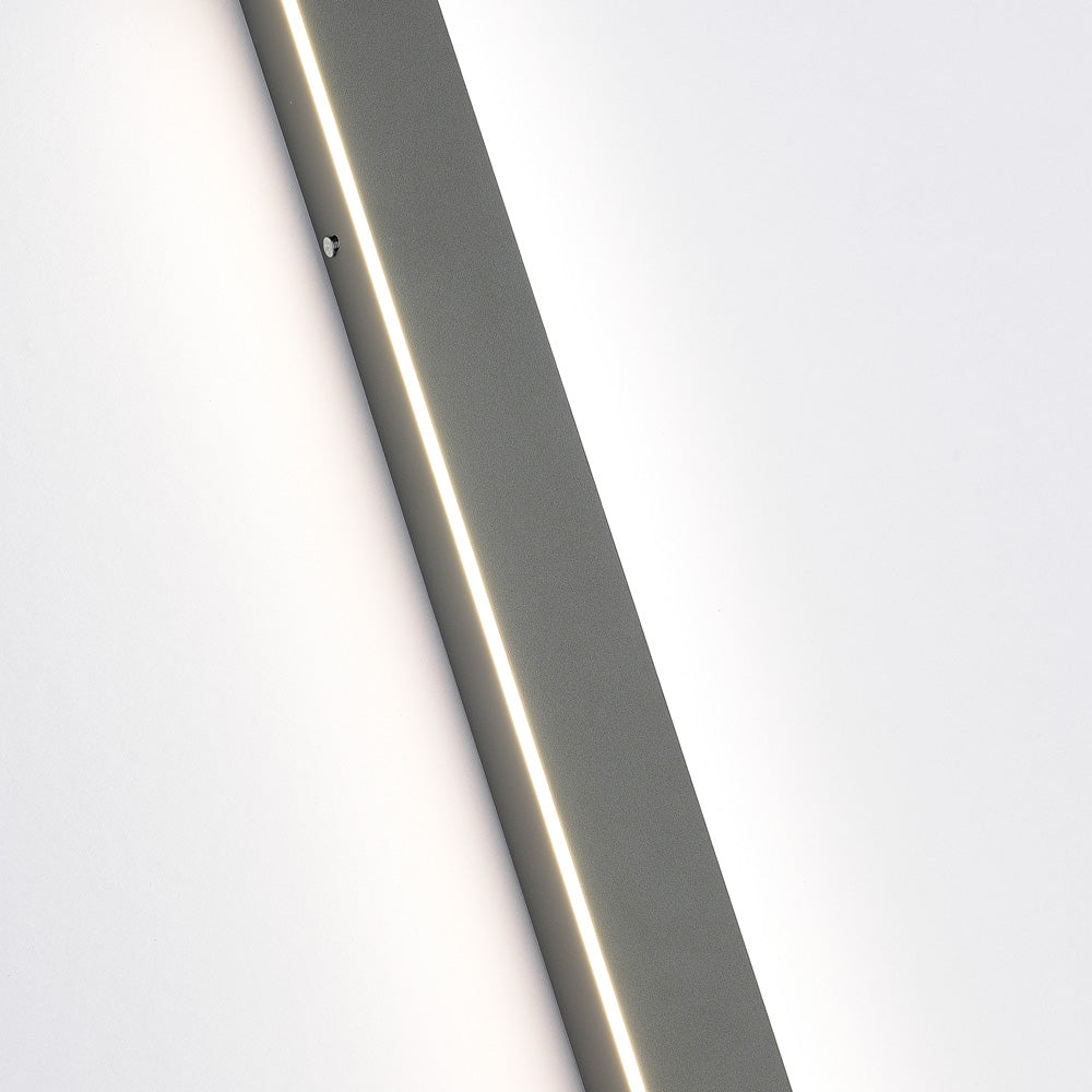 Wall Lamp Metal Acrylic 200.0 cm (78.7") Black Outdoor Facade Garden Hallway LED IP65 Weatherproof Linear Lighting | Thomler