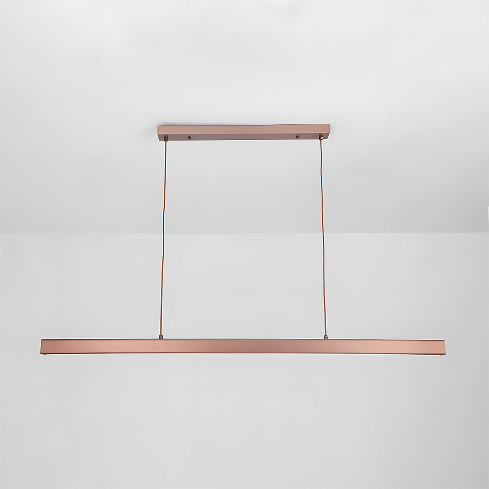 Pendant Light Metal LED 120.0 cm Black Kitchen Island Dining Table Linear Hanging Ceiling Lamp Adjustable Scandinavian Minimalist | Thomler