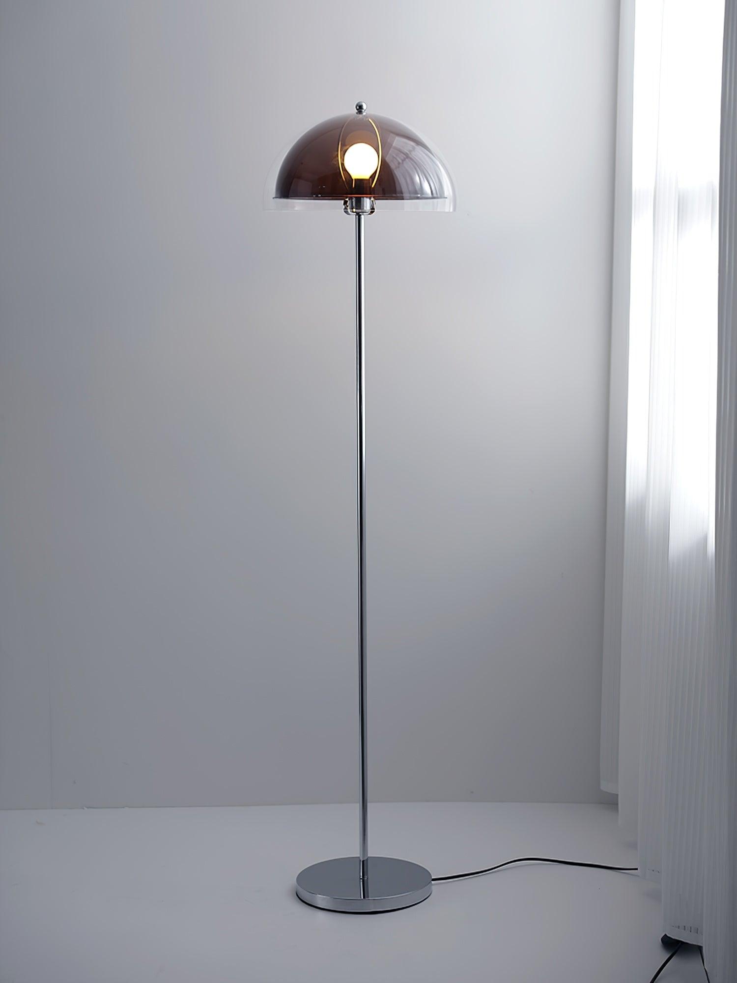 Floor Lamp Metal 61 in Double Layer Acrylic Shade Adjustable Living Room Bedroom Lighting | Thomler