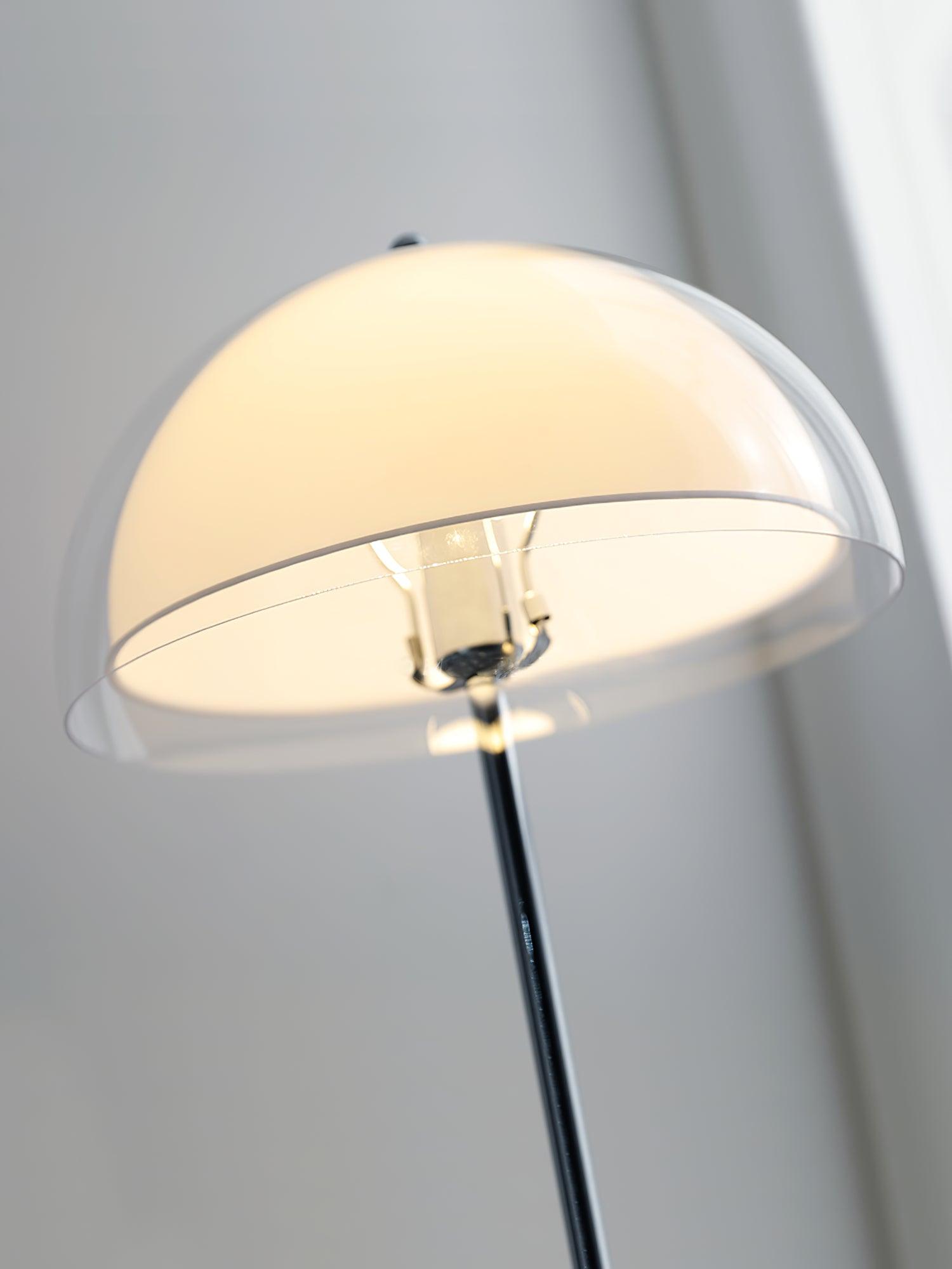 Floor Lamp Metal 61 in Double Layer Acrylic Shade Adjustable Living Room Bedroom Lighting | Thomler