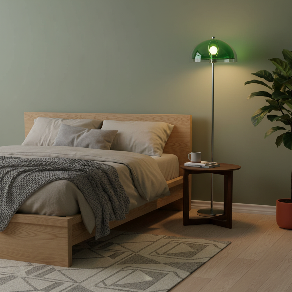 Floor Lamp Metal 61 in Double Layer Acrylic Shade Adjustable Living Room Bedroom Lighting | Thomler