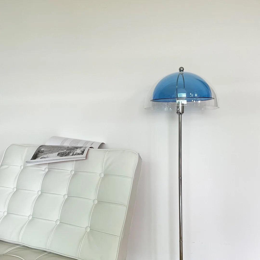 Floor Lamp Metal 61 in Double Layer Acrylic Shade Adjustable Living Room Bedroom Lighting | Thomler