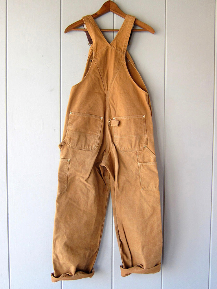 Heavy-Duty Cotton Work Overalls with Tool Pockets & Adjustable Straps for Carpentry, Farming & Trade Jobs | Thomler
