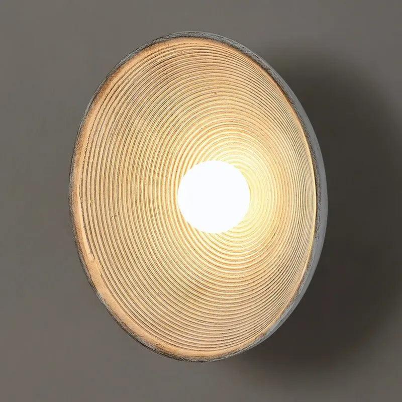 Textured Resin Wall Sconce Light Fixture White or Light Brown Accent Lamp for Bedroom Living Room Bathroom Mid-Century Modern Vintage Inspir | Thomler