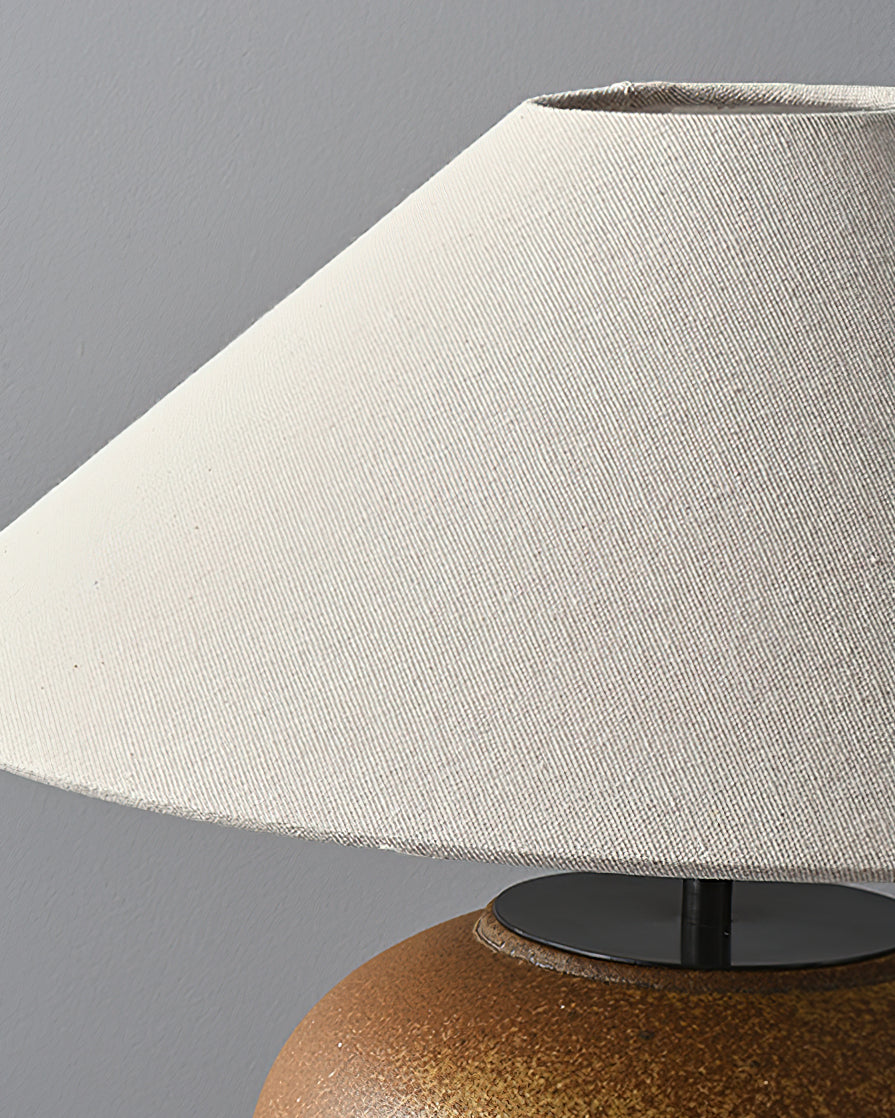 Table Lamp Ceramic 15.7 in White Living Room Bedroom Soft Ambient Lighting | Thomler