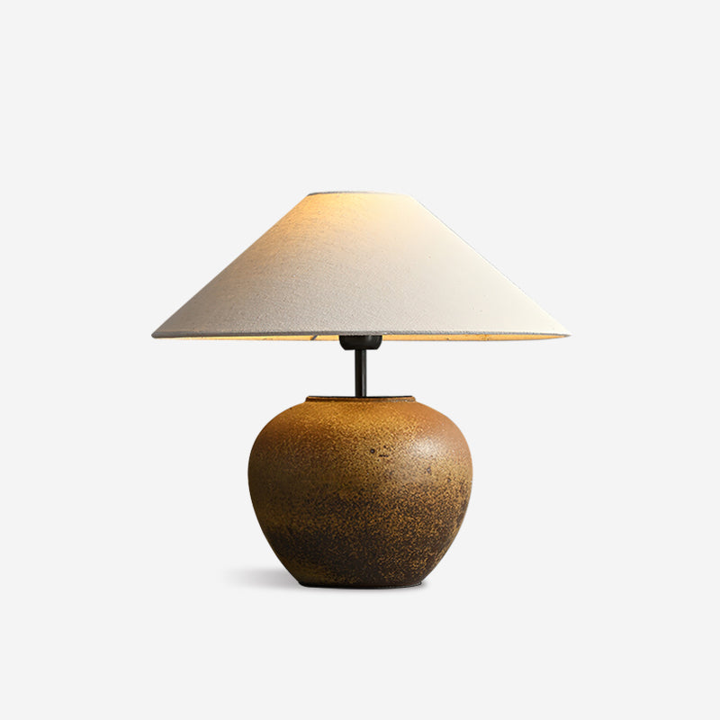 Table Lamp Ceramic 15.7 in White Living Room Bedroom Soft Ambient Lighting | Thomler