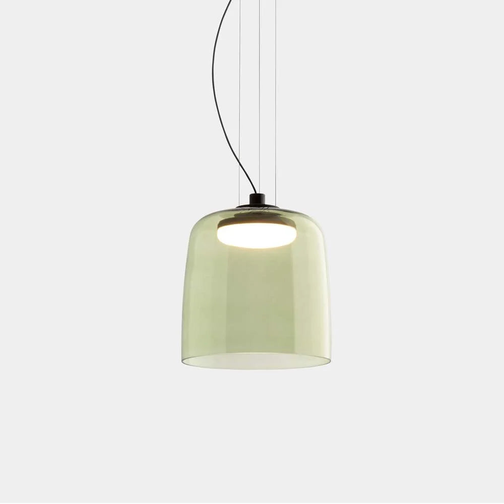 Pendant Light Glass Bowl 10 in Adjustable Dining Room Lounge Hanging Lamp Artistic Ambient Lighting | Thomler