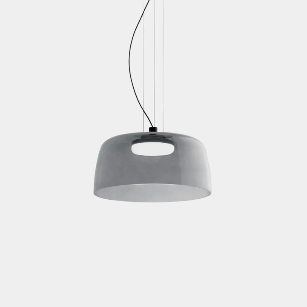 Pendant Light Glass Bowl 10 in Adjustable Dining Room Lounge Hanging Lamp Artistic Ambient Lighting | Thomler