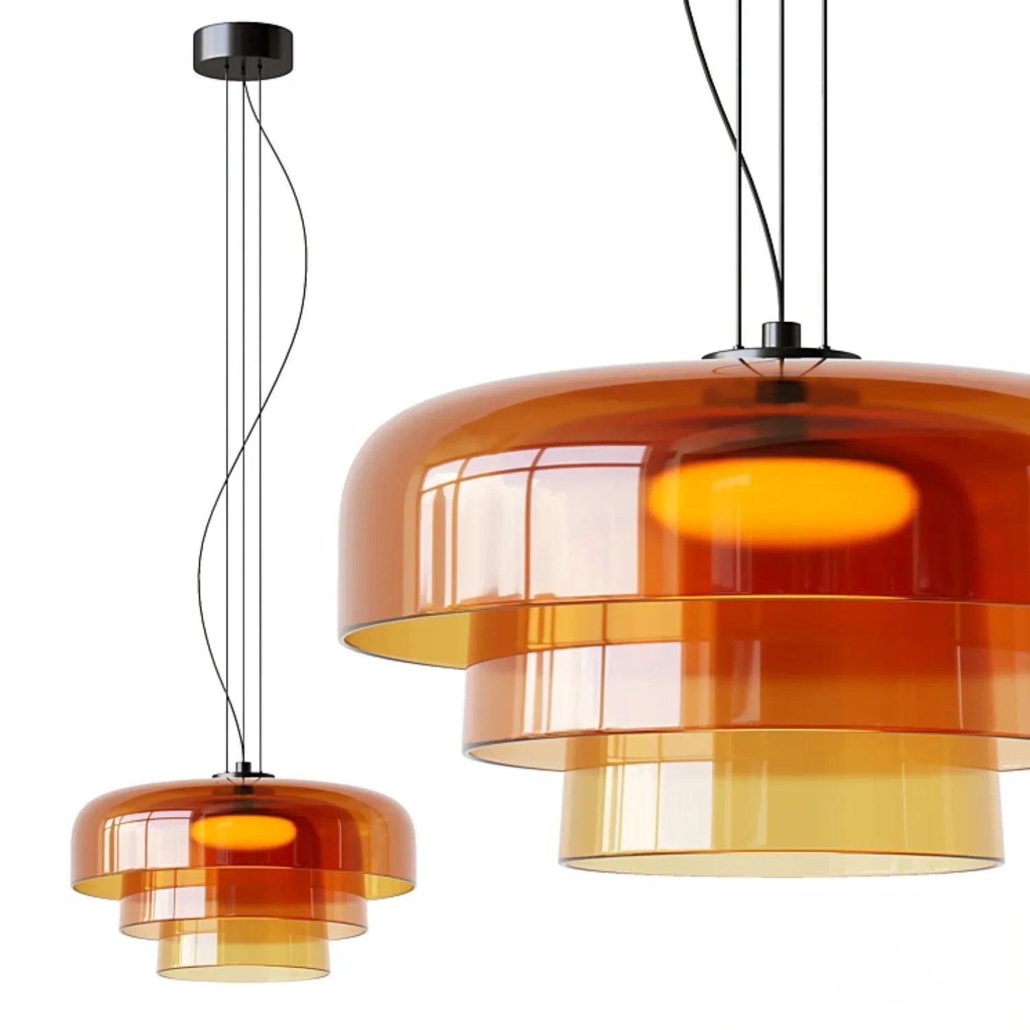 Pendant Light Glass Bowl 10 in Adjustable Dining Room Lounge Hanging Lamp Artistic Ambient Lighting | Thomler