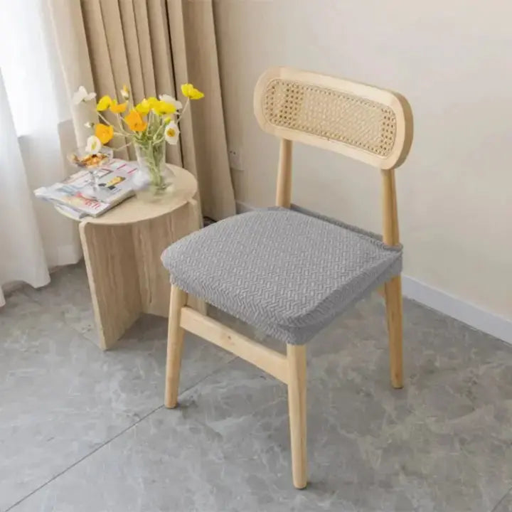 Elastische Stuhlhussen 4er-Set – Fleckschutz, wasserabweisend, maschinenwaschbar