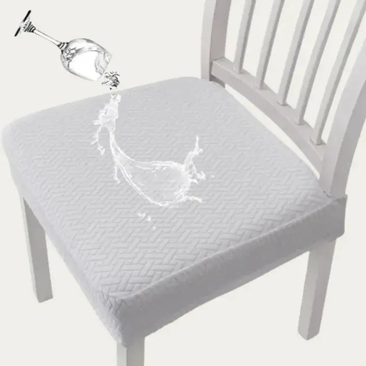 Elastische Stuhlhussen 4er-Set – Fleckschutz, wasserabweisend, maschinenwaschbar