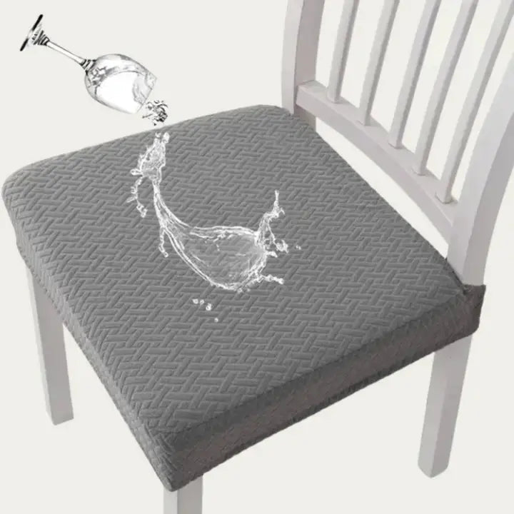 Elastische Stuhlhussen 4er-Set – Fleckschutz, wasserabweisend, maschinenwaschbar