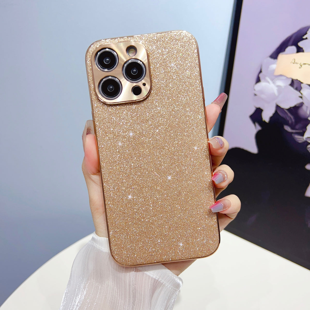 Protective iPhone Case with Luxe Metallic Frame & Textured Back for iPhone 13-17 Series | Thomler
