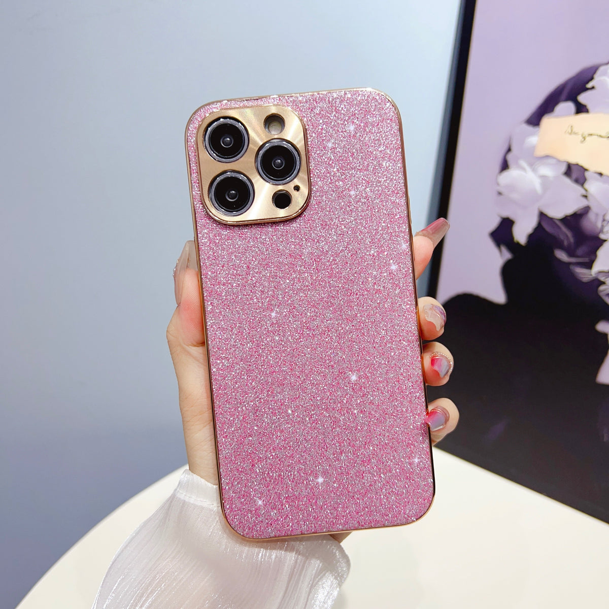 Protective iPhone Case with Luxe Metallic Frame & Textured Back for iPhone 13-17 Series | Thomler