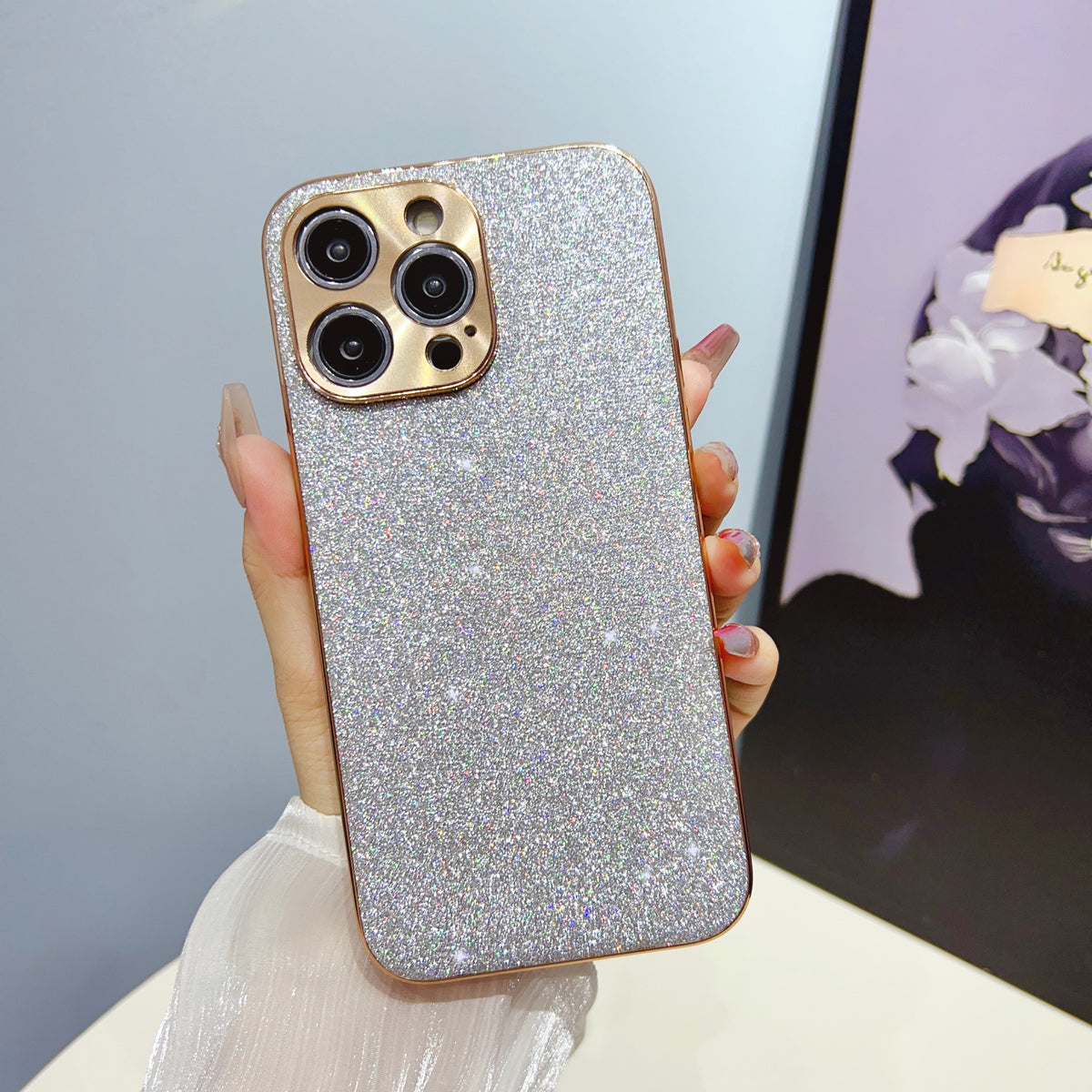 Protective iPhone Case with Luxe Metallic Frame & Textured Back for iPhone 13-17 Series | Thomler