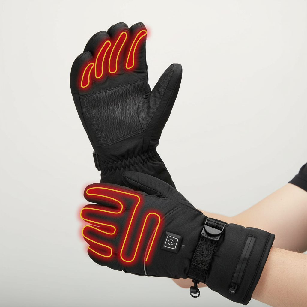 Battery-Powered Thermal Winter Gloves with 3 Temperature Settings – Waterproof Touch-Screen Compatible Hand Warmers for Men & Women | Thomler